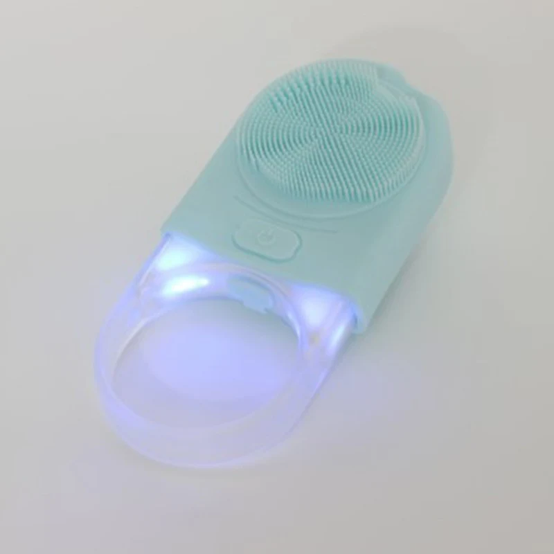 Щетка для мытья лица, сменный USB силиконовый Очищающий Инструмент, водонепроницаемые очищающие щетки для лица, сужающие поры
