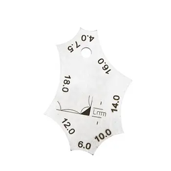 

Welding Gage Stainless Steel Angle Weld Tee Joint Welding Gauge Throat Depth Leg Length Gauge Ruler Welder Inspection