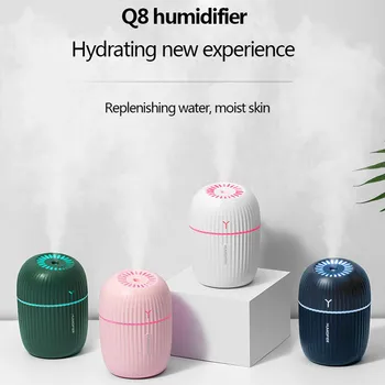 

ELOOLE 200ML High Quality Portable Air Humidifier Atomizer Diffuser Mist Mute Working Bedroom Car Desktop With LED Light