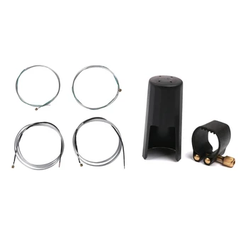 

4 Pcs New Spock S312 Copper-Nickel Alloy Cello 4 Strings a D G C for 4/4-1/2 Size & 2 Pcs Plastic Clarinets Nozzle Cap with PU L