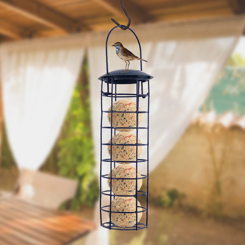 Bird Feeder Dumpling Grease Ball Outdoor Tree Hanging Bird Feeder Food Dispenser Year-round Feeding Small Wild Birds bird feeder bird supplies