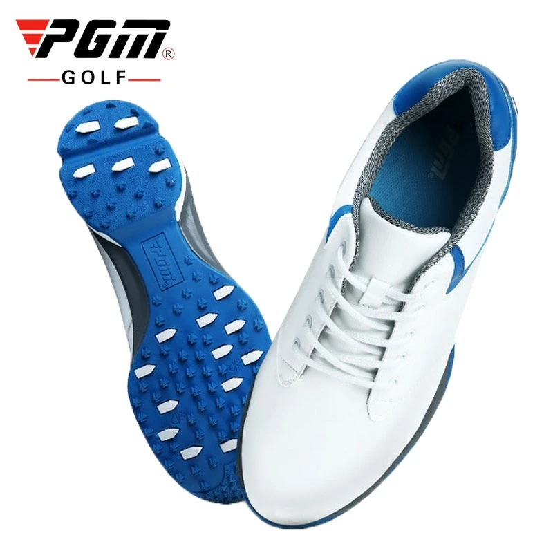 Professional Pgm Golf Shoes for Men Leather Waterproof Fixed Nail Trainers Mens Breathable Anti-Slip Sneakers AA10092 | Спорт и
