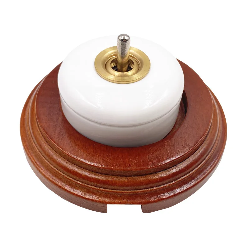 cerâmica lâmpada parede 1 way 2 way luz interruptor criativo