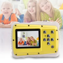 2,0 дюймов экран детская камера водонепроницаемый подарок со шнурком ЖК-дисплей цифровой на батарейках вспышка светильник для плавания Открытый HD