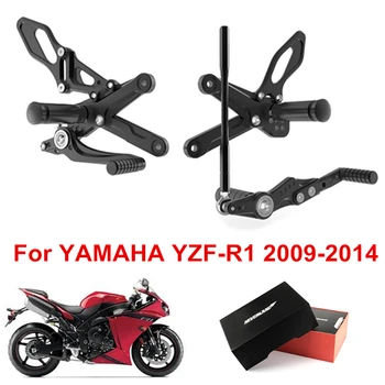 

Motorcycle Footrests Pedal Foot Pegs Rider Rear Set Adjustment CNC Aluminum For Yamaha YZF-R1 2009 2010 2011 2012 2013 2014