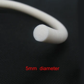 

10m diameter 5mm o shape foam silicone rubber white sealing strip