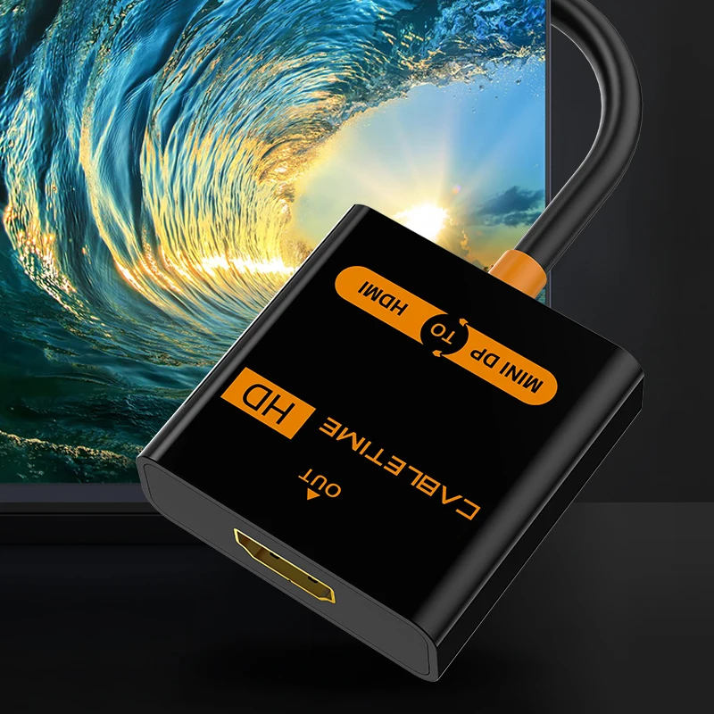 Переходник Cabletime Mini DisplayPort HDMI M/F Thunderbolt DP кабель для MacBook Pro Air iMac 1080p проектора