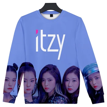 

Itzy Kpop 3d hoodie print spring and autumn fashion hip hop style men women sweatshirt casual long sleeve 3D hoodie pullover top