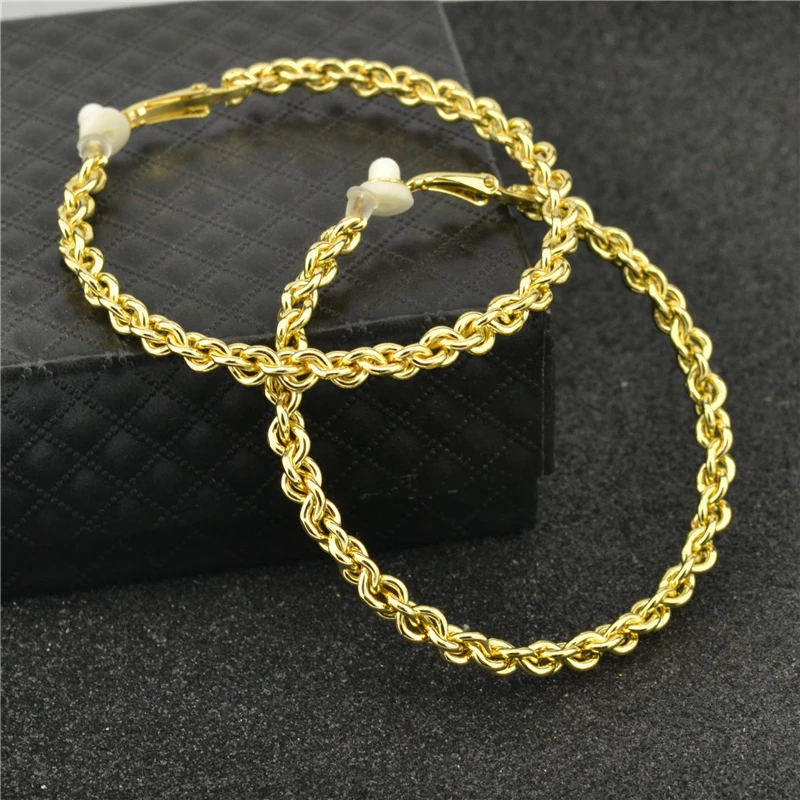 Clip on ear Earrings for women Without piercing Fashion female jewelry Big circle Personalized Round Wholesale Ladies Earrings 4