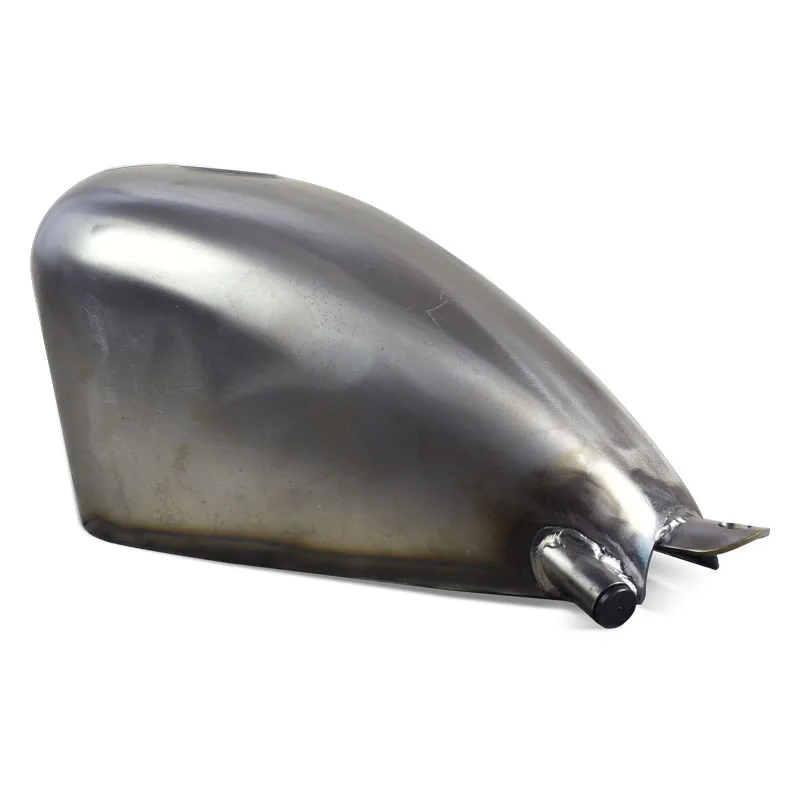 Flat Hole Retro Motocycle Embryo Unpainted Fuel Tank With Cap Chopper Bobber for Harley Style