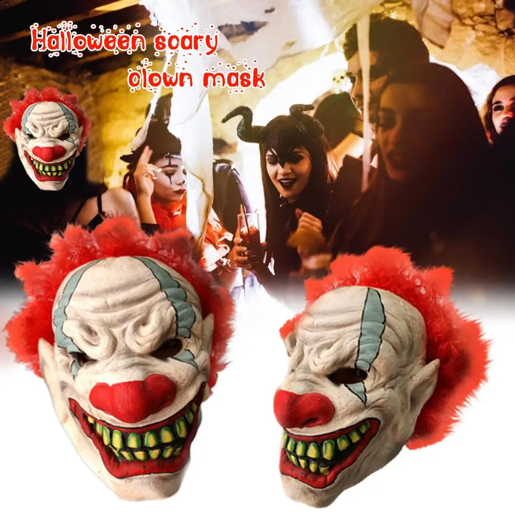 Pennywise ужас одежда для клоуна Маска латекс Хэллоуин страшная маска клоуна вечерние реалистичные аксессуары для косплея