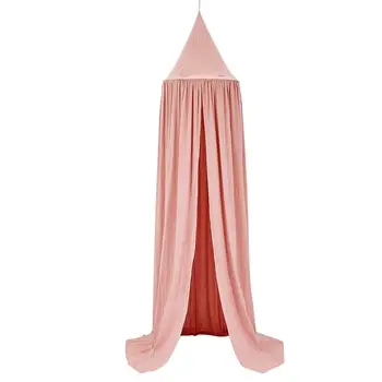 

KAMIMI Baby Bed Curtain Children Room Decoration Crib Netting Baby Tent Washed Cotton Cloth Hung Dome Baby Mosquito Net Photogra