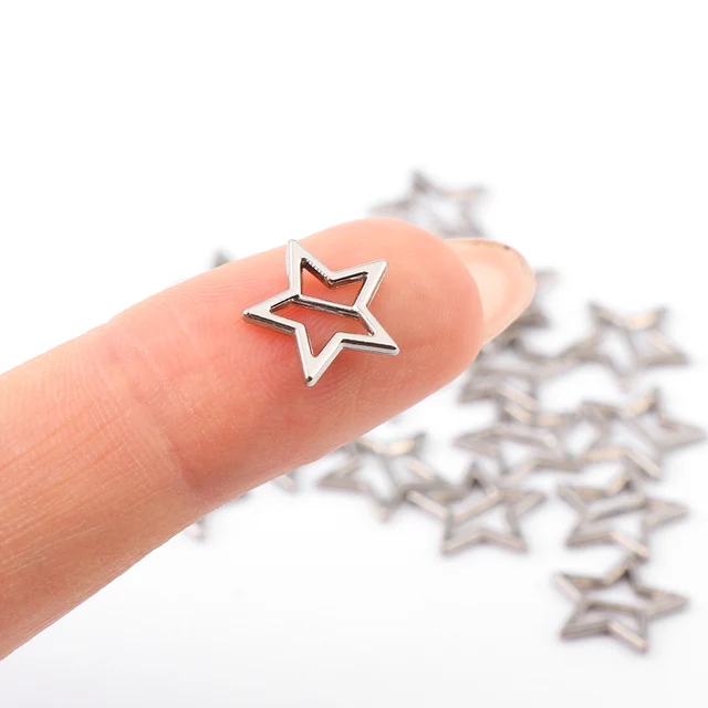 20PCS Mini Tri-glide Buckles Cute Star/Butterfly Shape Handmade Doll Bags Clothes Craft Decor Buttons DIY Doll Accessories 4
