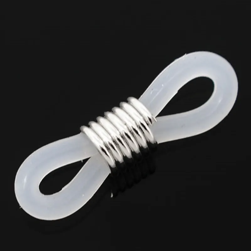 

Free Shipping! 40 Rubber Connectors for Glasses Holder Necklace Chain (B06698)