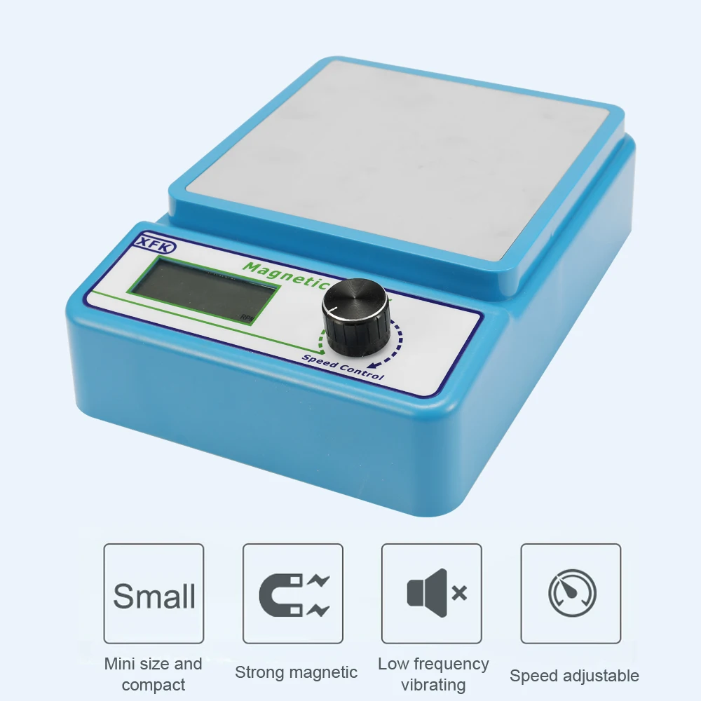 

Hot New Mini Size Professional Magnetic Stirrer Magnetic-mixer with Stir Bar 2400 rpm Max Stirring Capacity 1000ml Volume