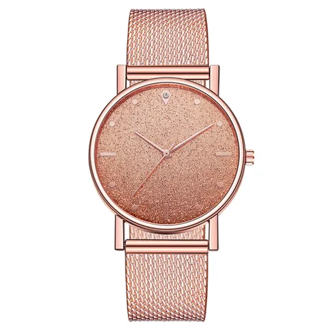 Ladies Watch Romantic Starry Sky Dial Women's Quartz Wristwatch Fashion Mesh Watch Gift Clock Droshipping Reloj Mujer
