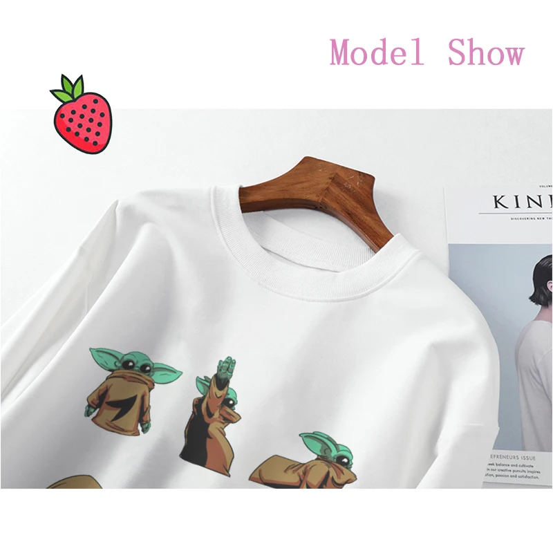 Sudadera Mujer эстетические Толстовки покемон Детский свитер с Йодой женские толстовки