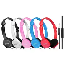 CUJMH, регулируемые детские складные проводные наушники, портативные 3,5 мм наушники с проводом, Накладные наушники для MP3 MP4 компьютера