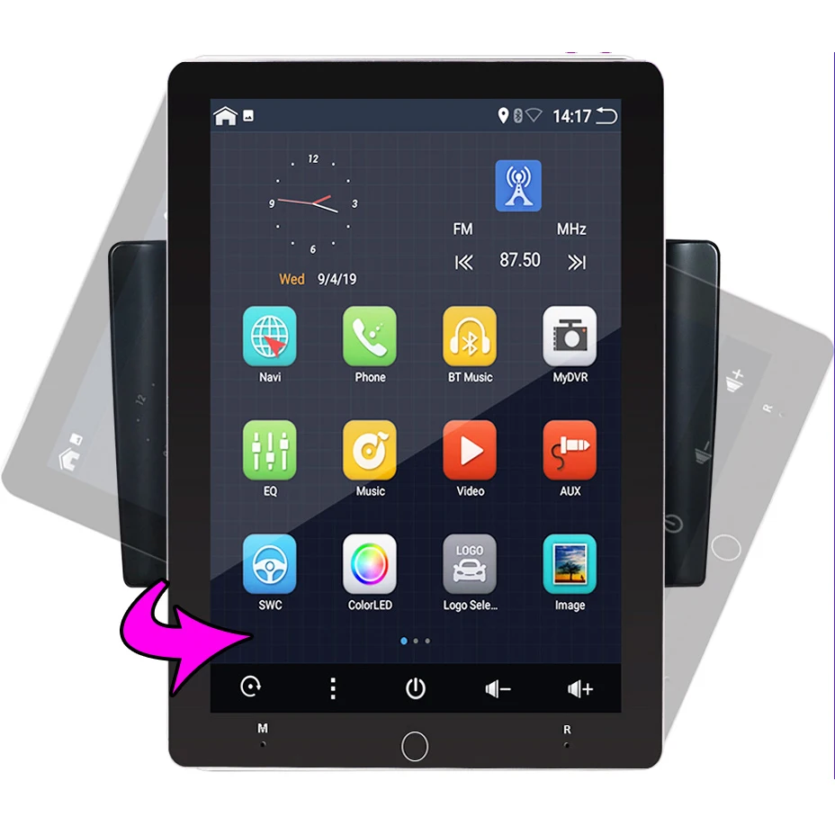 IPS экран 2 Гб + 32 ГБ Android 9 1 автомобильный DVD-плеер GPS навигация Радио для любого