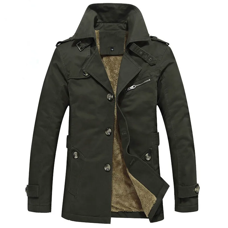 2018 Осень Мужские Куртки Классический Стиль Траншеи пальто Мужчины Твердые
