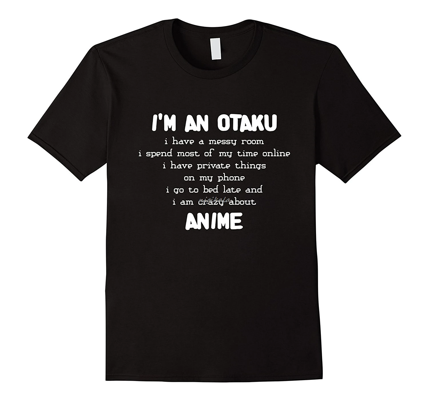 

I'm An Otaku Shirt Anime Lover T-Shirt for Weeaboo Tee T Shits Printing Short Sleeve Casual O-Neck Hot Fashion