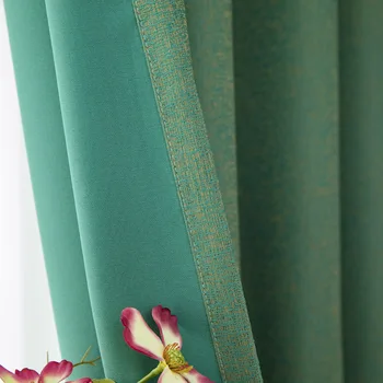 

Customized Curtains for Living Dining Room Bedroom High-End Nordic Modern Minimalist Insulation Blackout Curtain Fabric Fabric
