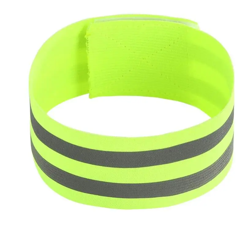 High Visibility Reflective Vest Elastic Strap Wristbands Ankle Emergence Warning Night Running Cycling Sports Safety Vests