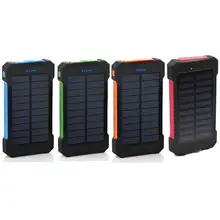 LED Dual USB Ports Solar Panel Power Bank Case Concise and vogue style Charger DIY Kits Box For Samsung 18#820