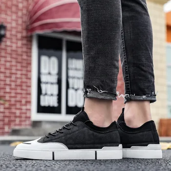 

Explosion models spring and autumn fashion trend wild tie a pedal lazy casual breathable wear resitant men's low-top shoes