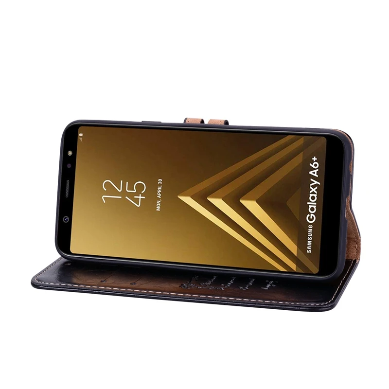 Чехол-бумажник чехол Кожаный чехол-портмоне с откидной крышкой для Samsung Galaxy J3 J5 A5 J7 A6 A7 A8 A9 J2 Core J4 J6 плюс J8 J1 A5 J2 Prime