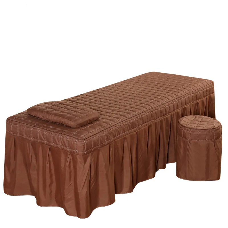 Spa Massage Bed Cover Beauty Salon Massage Table Bed Sheet Bedskirt Skin-Friendly SPA Cover with Hole mattress cover