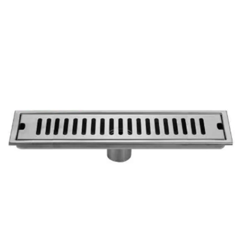 

Stainless Steel Floor Drain bathroom Shower Floor Long Square Shower Large Floor Drains Odor-Resistant Shower Drain Cover Roof D