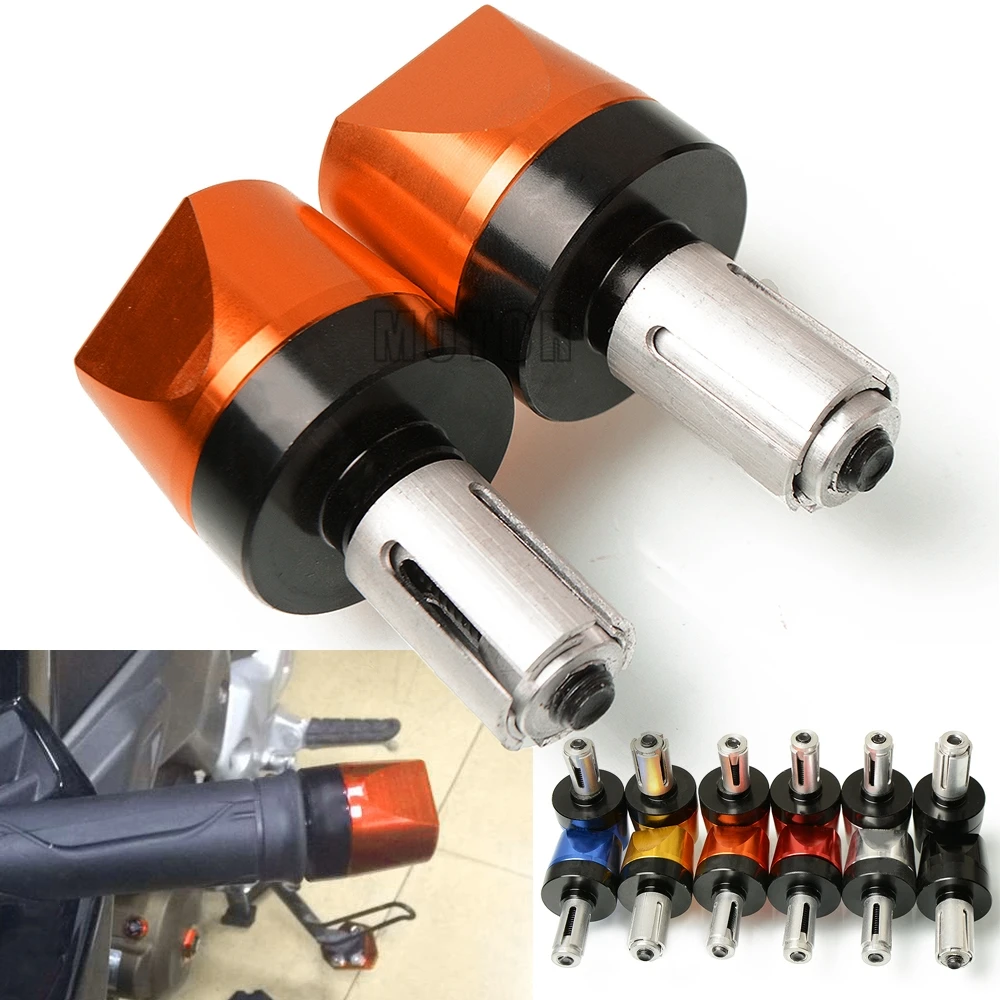 Для KTM 125/200/250/390/690/790 DUKE RC125/RC200/RC390 Универсальный 7/" 22 мм мотоцикл рукоятка заканчивается руль крышки Вилки