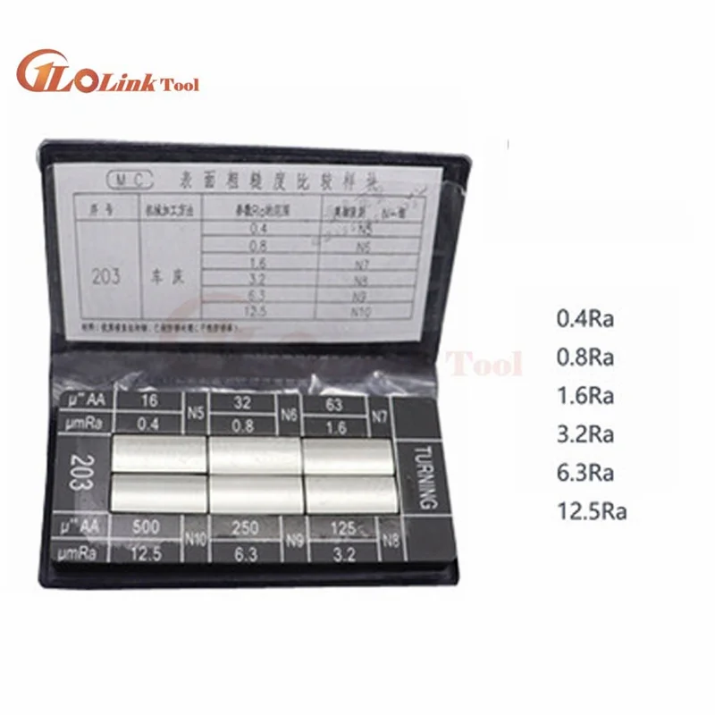 Surface Roughness Comparison Sample Block Notebook Sample 30 Blocks Ra0.0512.5mm Roughness