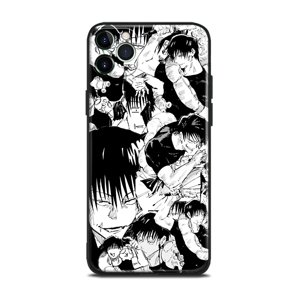 Toji Fushiguro Jujutsu Kaisen Anime Soft TPU Glass Phone Case for IPhone SE 6s 7 8 Plus X Xr Xs 11 12 13 Mini Pro Max Samsung 6
