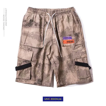 

UNCLEDONJM Cargo Shorts Men Hip Hop Summer Streetwear Camouflage 2020 New Fashion Knee Length Short Joggers MIX-V020