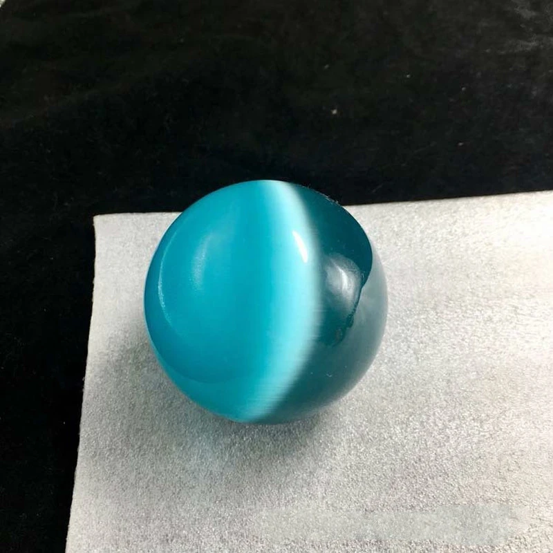 Blue Cat's-eye Opal Natural Quartz Crystal Healing Stone Ball Sphere Decor crystal ornaments,crystal balls,crystal ball ornament 40mm