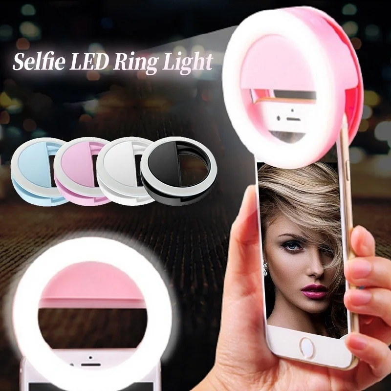 Anneau Lumineux Selfie, éclairage De Remplissage LED à Intensité Variable De 6 Po, Avec Vis Universelle 1/4 Po, Paramètres De Couleur 3 Types, Anneau Lumineux Vidéo Pour Le Maquillage/diffusion