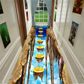 

3D Fun Adventure Corridor Mat Bedroom Kitchen Rugs Kids Room Decorative Play Mat Area Rug Pastoral Carpets for Living Room