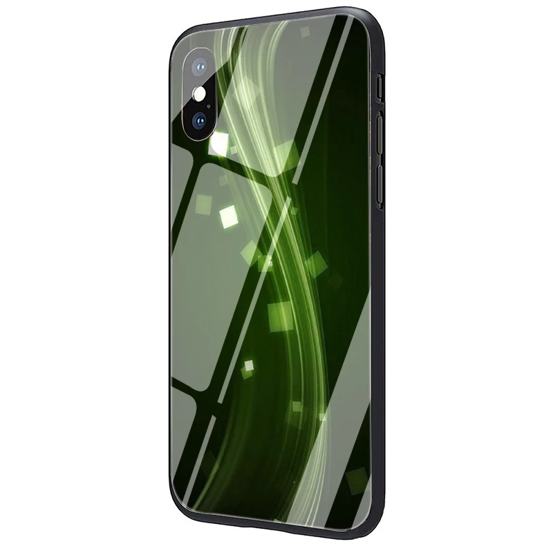 EWAU черный и зеленый чехол для телефона из закаленного стекла Herbalife для iPhone 5 5S SE 6 6s 7 8 Plus X XR XS 11 pro Max - Цвет: G6