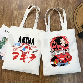 

Akira Japanese Anime Neo-tokoyo Manga Graphic Hipster Cartoon Print Shopping Bags Girls Fashion Casual Pacakge Hand Bag