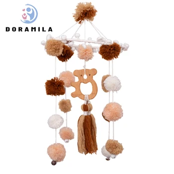 

Baby Cartoon Animal Music Play Bed Hanging Bell Infant Stroller Mobile Gift Baby Crib Rattle Toy Soft Cute Rabbit Bear Bell Toy