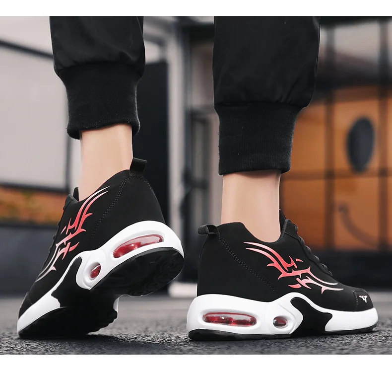 Fluorescent Trendy Shoes Autumn MEN'S Casual Shoes Students Air Cushion Athletic Shoes Korean-style Couples Running Shoes Sneake