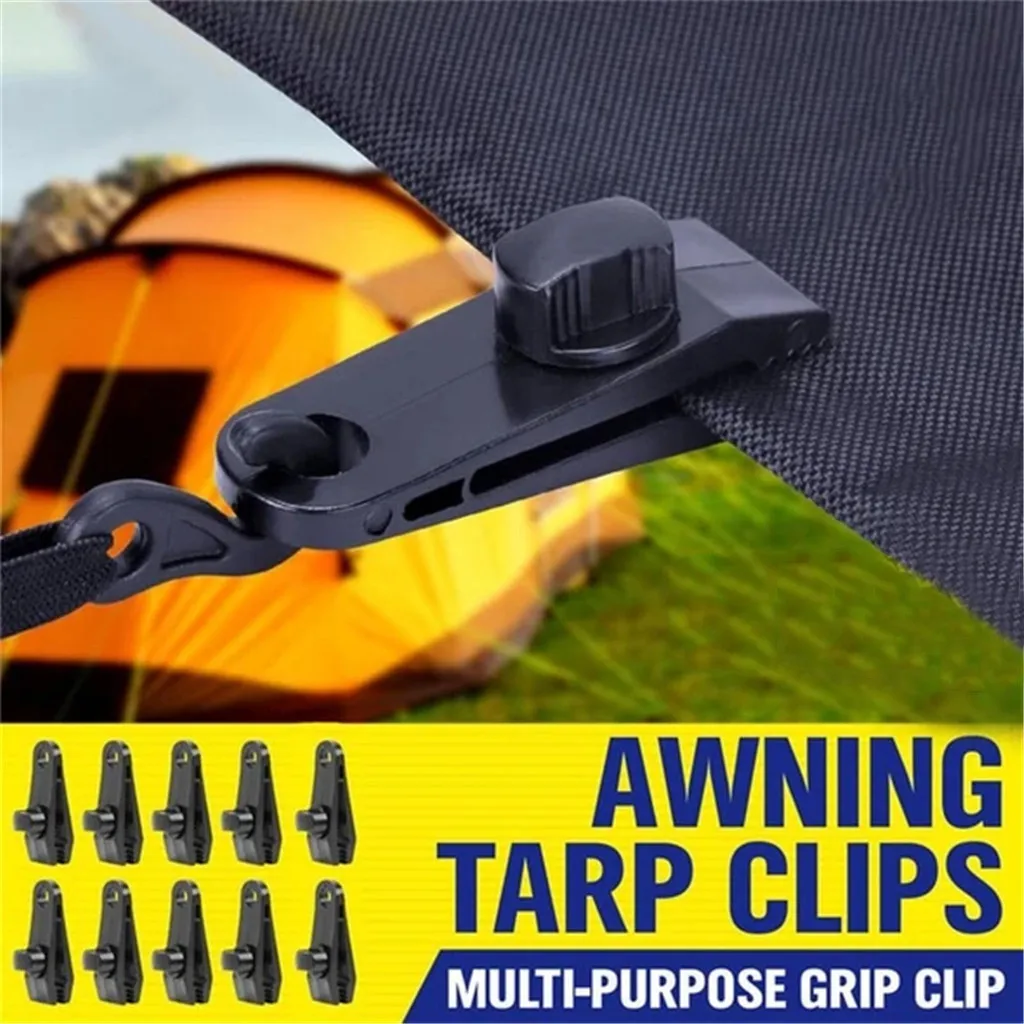 12PCS Tent pull point Clip Outdoor camping tent alligator clip hook buckle for the crocodile accessory |