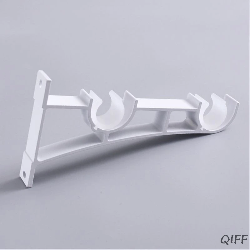 2pcs/set Double Curtain Rod Brackets Window Hardware Holder Home Decor