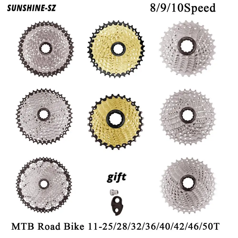 Велосипедный маховик SUNSHINE New MTB 8 9 10 скоростей 11 25 28 32 36 40 42 46 50T для deore m6000 Shimano