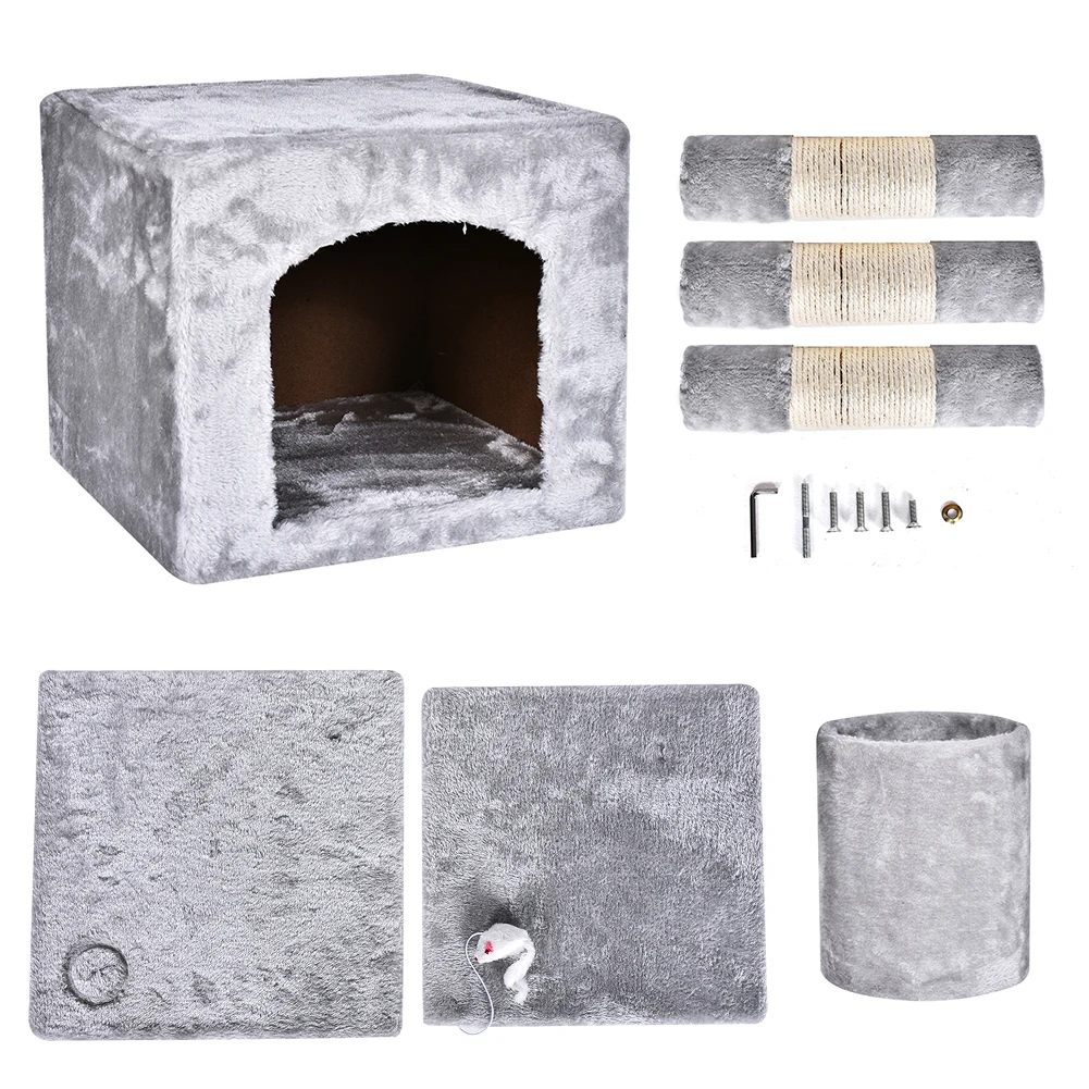 3" Deluxe Cat Tree Level, доска для царапания активности, дерево с когтеточками для котят