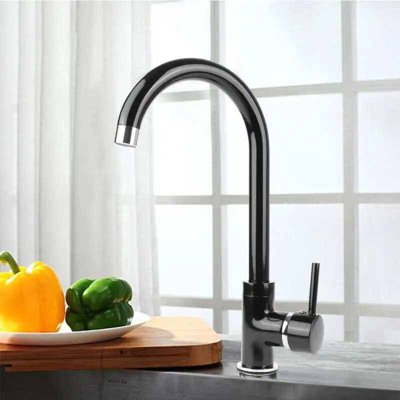 Grifo giratorio de latón para cocina, grifo frío y caliente de un solo orificio, accesorios de cocina, HWC