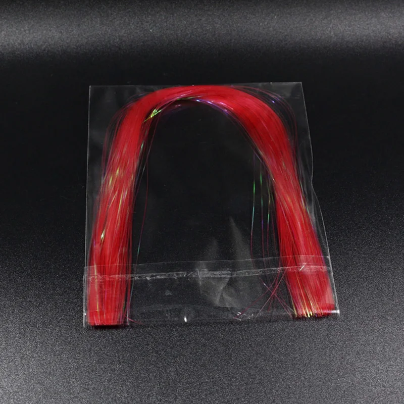 Королевский Sissi 4 пачки набор ледяное крыло волокна плоская вспышка мишура Кристалл flashabou мишура морской стример мухи материалы для завязывания мух - Цвет: 4pcs red