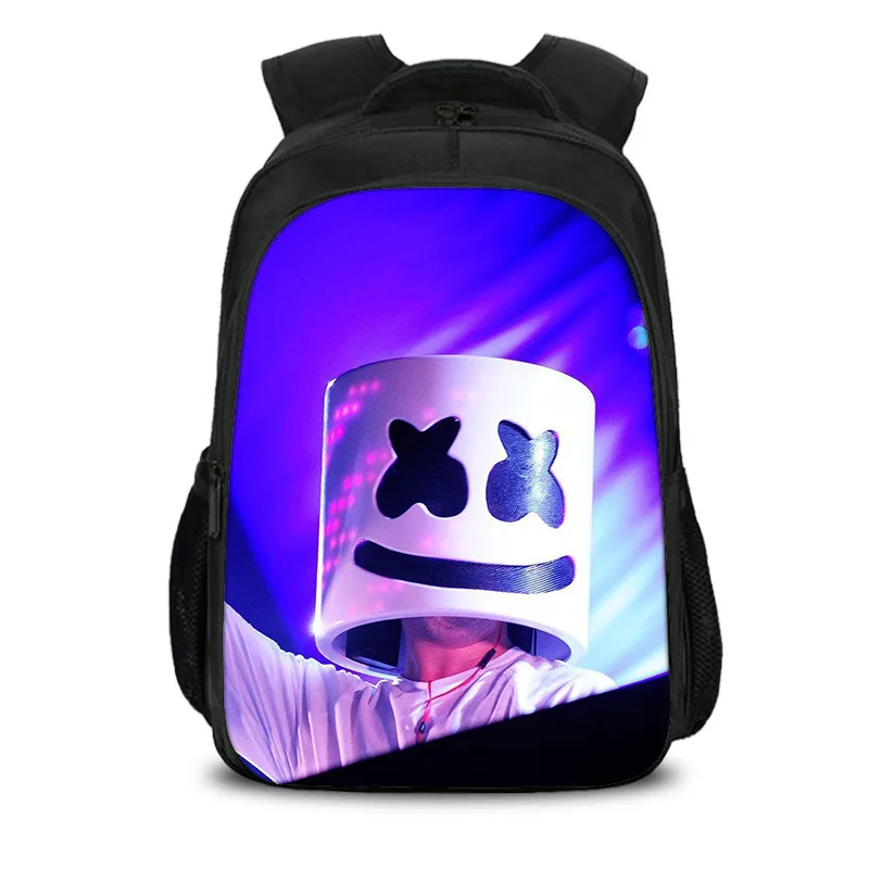 Style 16 15,7 дюймов Marshmello DJ звезда улыбка мальчик девочки школьная сумка Книга сумка рюкзак дети студентов Mochila обратно в школьный подарок - Цвет: Style 16